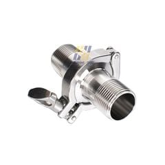 Cùm Nối Clamp Vi Sinh Và Ống Ren Ngoài Bằng Thép 304