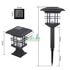 Đèn Trang Trí Sân Vườn Năng Lượng Mặt Trời Mái Bằng