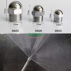 Béc Phun Nước Inox 304 Tạo Màn Nước 170° - Đầu Phun Drencher ZSTWA DN15
