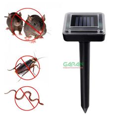 Máy Đuổi Chuột, Rắn, Côn Trùng Năng Lượng Mặt Trời Hình Vuông Bằng Nhựa ABS Dùng Sóng Siêu Âm