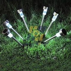 Đèn Trang Trí Quán Cafe Sân Vườn Năng Lượng Mặt Trời Dạng Ống, 1 Bóng Led Bằng Inox