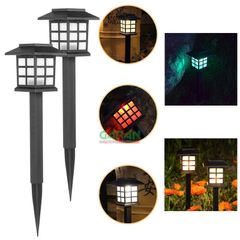 Đèn Trang Trí Sân Vườn Năng Lượng Mặt Trời Hình Ngôi Nhà Mái Bằng 1 Bóng Led