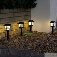 Đèn Trang Trí Sân Vườn Năng Lượng Mặt Trời Hình Ngôi Nhà Mái Bằng 1 Bóng Led