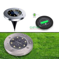 Đèn Led Trang Trí Sân Vườn Năng Lượng Mặt Trời Liền Thể Bằng Nhựa ABS+Inox