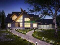 Đèn Sân Vườn Cao Cấp 3W Tích Hợp Ánh Sáng Trắng Và Vàng