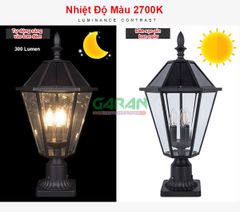 Đèn Trụ Cổng Năng Lượng Mặt Trời Kiểu Tân Cổ Điển Cho Biệt Thự, Villa