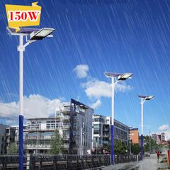 Đèn Đường Năng Lượng Mặt Trời 150W 295 Led Vỏ Nhôm