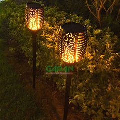 Đèn Năng Lượng Mặt Trời Trang Trí Sân Vườn Hình Ngọn Đuốc 51 Led, 96 Led