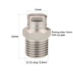 Béc Xịt Rửa Xe Cao Áp Inox 304 1/4 MEG