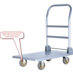 Xe Đẩy Hàng 4 Bánh 150KG Bằng Thép Gấp Gọn