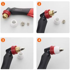 Béc Cắt Plasma P80 Sử Dụng Cho Mỏ Cắt Plasma P80, P100 Hoặc P120