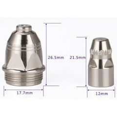 Béc Cắt Và Điện Cực Cắt Plasma P80 Bằng Hafnium Cho Máy Cắt Plasma LGK100