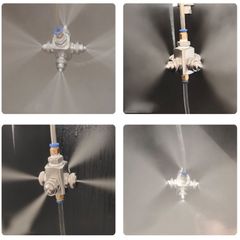 Béc Phun Hai Hỗn Hợp Khí Nước Bằng Thép Không Gỉ Làm Ẩm Và Loại Bỏ Bụi