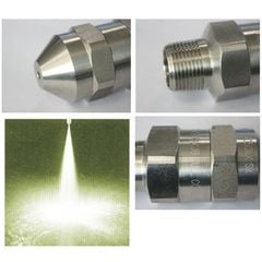 Béc Phun Hình Nón Đặc Góc Hẹp Áp Lực Cao Bằng Thép Không Gỉ Fulljet