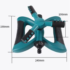 Béc Phun Nước Tưới Cây Tự Động 3 Trục Xoay 360° Dạng Cánh Bằng Nhựa ABS