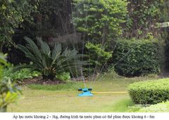 Béc Tưới Cây Phun Mưa Tự Động Xoay 360° Dạng Tròn Chất Liệu Nhựa ABS, Ống 3/4