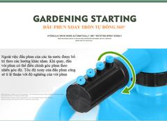 Béc Tưới Cây Phun Mưa Tự Động Xoay 360° Dạng Tròn Chất Liệu Nhựa ABS, Ống 3/4