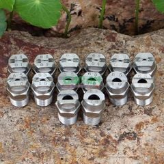 Béc Xịt Rửa Xe H/U-HVV DN6-DN20 Bằng Inox 304 Góc Phun 25° 45° 65°