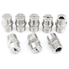 Béc Xịt Rửa Xe H/U-HVV DN6-DN20 Bằng Inox 304 Góc Phun 95° 110°