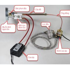 Béc Đầu Đốt Trọn Bộ Bao Gồm Bộ Đánh Lửa, Béc Phun, Bơm Điện Từ