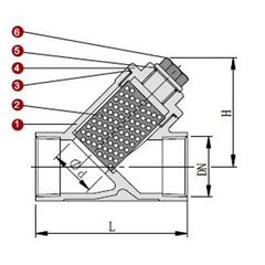Bộ Lọc Chữ Y Inox 304 Ren Trong DN6 - DN100