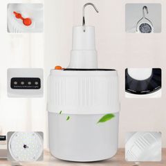 Bóng Đèn Năng Lượng Mặt Trời Trong Nhà 40W Có remote - Đèn Cắm Trại - Đèn Khẩn Cấp