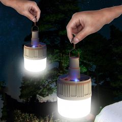 Bóng Đèn Năng Lượng Mặt Trời Trong Nhà 40W Có remote - Đèn Cắm Trại - Đèn Khẩn Cấp