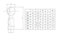 Quả Cầu Phun Xoay Vệ Sinh Bồn Bể Ren Trong Bằng Thép Không Gỉ 304 - Bóng vệ sinh bồn bể