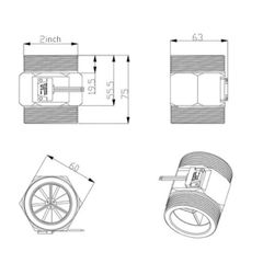 Cảm Biến Lưu Lượng Nước Thép Không Gỉ 304