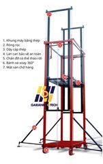 Giàn Giáo Điện Nâng Di Động Điều Khiển Từ Xa Có Thể Gấp Lại