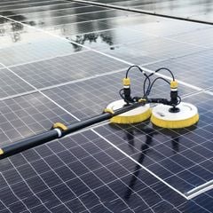 Chổi Lau Pin Năng Lượng Mặt Trời Sử Dụng Pin Litium + Điện 220V