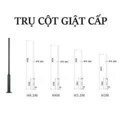 Cột Đèn Giật Cấp D141/76 Cao 3,5m