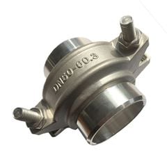 Cùm Clamp Inox Vi Sinh Inox 304 Không Gỉ 4 Món Gồm Cả Kẹp Rãnh Nối Ngắn - Kẹp Ống Nước Thải Clamp, Kẹp Ống Chữa Cháy