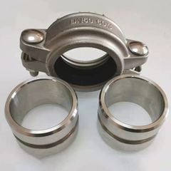 Cùm Clamp Inox Vi Sinh Inox 304 Không Gỉ 4 Món Gồm Cả Kẹp Rãnh Nối Ngắn - Kẹp Ống Nước Thải Clamp, Kẹp Ống Chữa Cháy