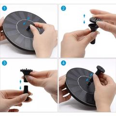 Đài Phun Nước Mini Năng Lượng Mặt Trời Trang Trí Sân Vườn