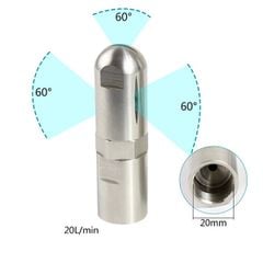 Đầu Phun Áp Lực Cao Tự Động Xoay 360° Rửa Thùng, Can, Xô