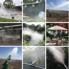 Đầu Béc Phun Sương Bằng Đồng Thau + Thép Không Gỉ Giảm Bụi, Làm Mát, Tưới Cây, Tưới Lan