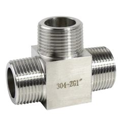 Đầu Nối Chữ T Ren Ngoài Inox 304 Chịu Áp Lực Cao DN6-DN25