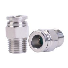 Đầu Nối Nhanh Khí Nén PC, PL Phi 4mm, 6mm, 8mm, 10mm,12mm Đầu Còn Lại Ren 1/8