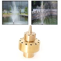 Đầu Phun Nước Nghệ Thuật Hình Pháo Hoa 3 Tầng Chất Liệu Đồng