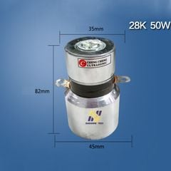 Đầu Phát Siêu Âm Tần Số 28Khz Công Suất 50W-100W - Đầu Rung Siêu Âm, Đầu Phát Sóng Siêu Âm