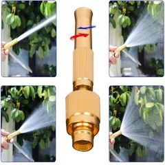 Đầu Vòi Xịt Tăng Áp Bằng Đồng Tăng Áp Lực Nước Xịt Rửa Xe, Tưới Cây Sân Vườn, Nhà Cửa