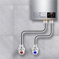 Dây Cấp Nước Inox 304 Không Gỉ Phi 21 Dài 1M Chịu Áp Cao, Chịu Nhiệt Tốt, Dây Mềm Có Thể Uốn Cong