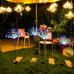 Đèn Cắm Sân Vườn Năng Lượng Mặt Trời Hình Pháo Hoa 120 Led