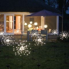 Đèn Cắm Sân Vườn Năng Lượng Mặt Trời Hình Pháo Hoa 120 Led