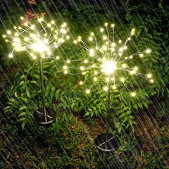 Đèn Cắm Sân Vườn Năng Lượng Mặt Trời Hình Pháo Hoa 120 Led