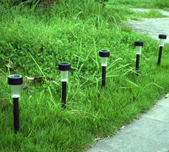 Đèn Led Cắm Cỏ Dạng Ống Năng Lượng Mặt Trời Liền Thể Bằng Nhựa Không Thấm Nước