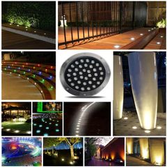 Đèn Led Âm Sàn Tròn 3W 6W 9W 12W Chống Nước IP67