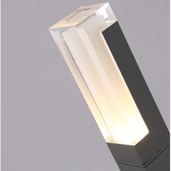 Đèn Led Sân Vườn Hình Trụ Dài 2W, Nhôm Tĩnh Điện, Màu Đen Có Chân Đế Đi Kèm