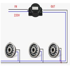 Đèn Led Dưới Nước Trang Trí Cho Đài Phun Nước, Hồ Bơi, Bể Cá IP68
